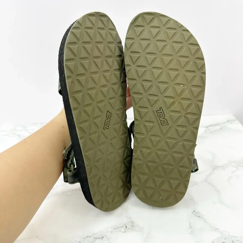 Teva Original Green Universal Tie Dye Quick Dry Sandals Big‎ Kids Size 5